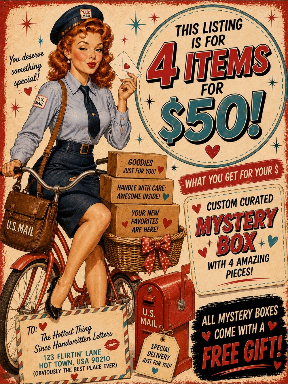 Custom Curated Mystery Box | Personal Shopper | 4 Items + Free Gift! 🎁 ❤️